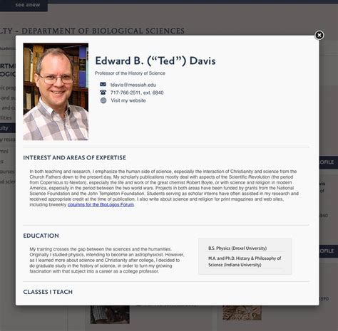 Faculty Profile.